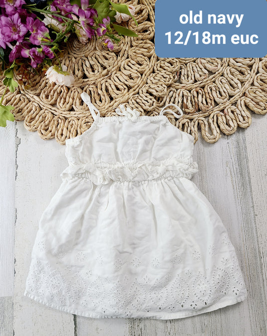 old navy white dress eyelet