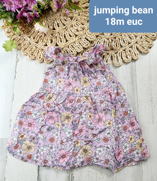 jumping bean purple floral dress 18m