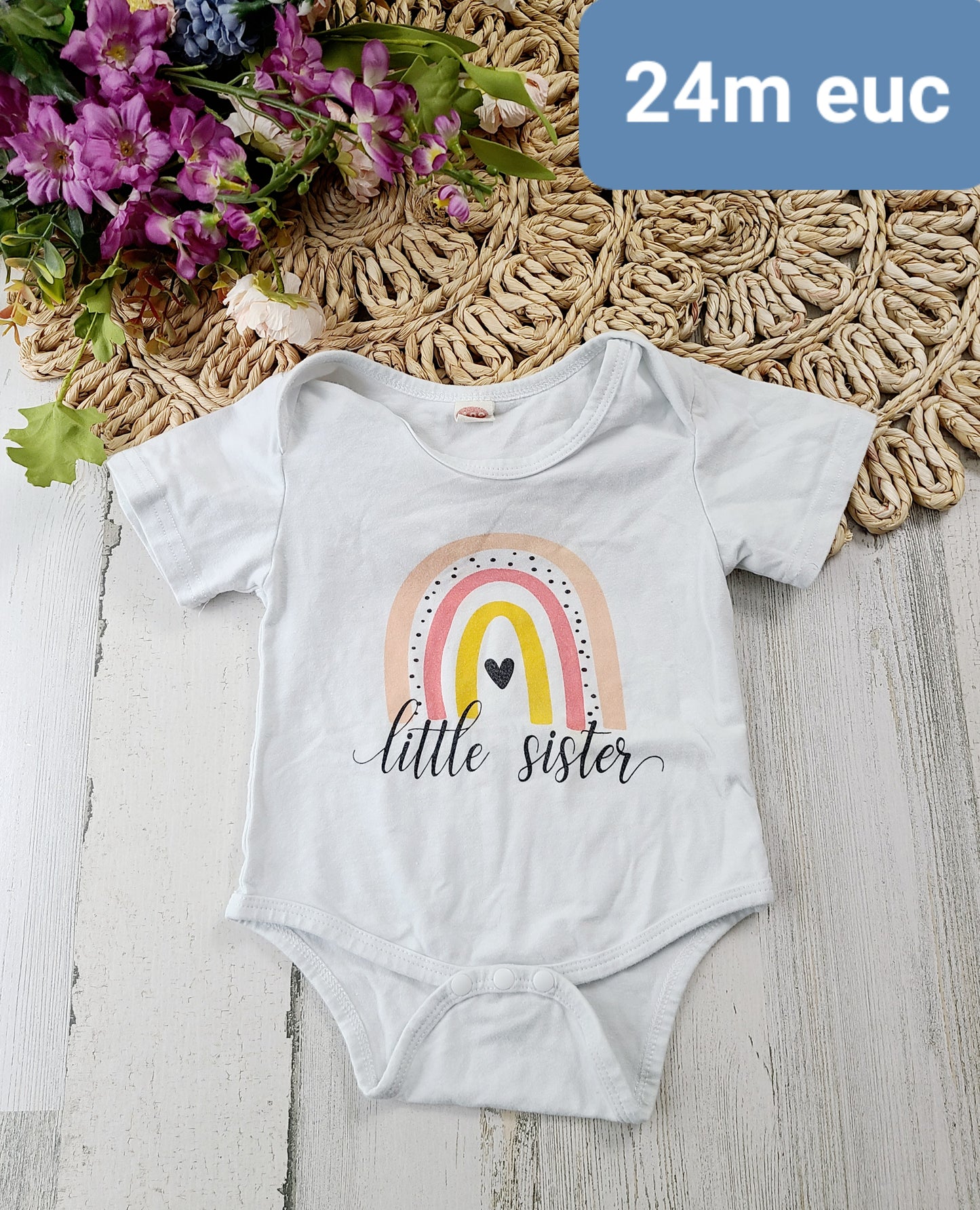 little sister onesie 24m