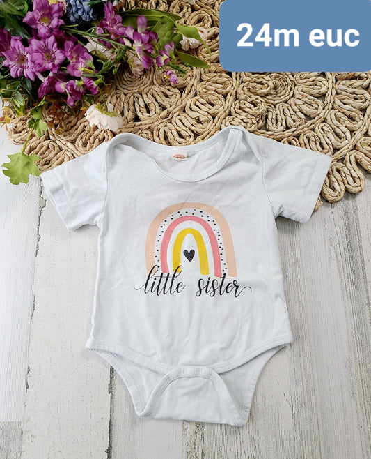 little sister onesie 24m