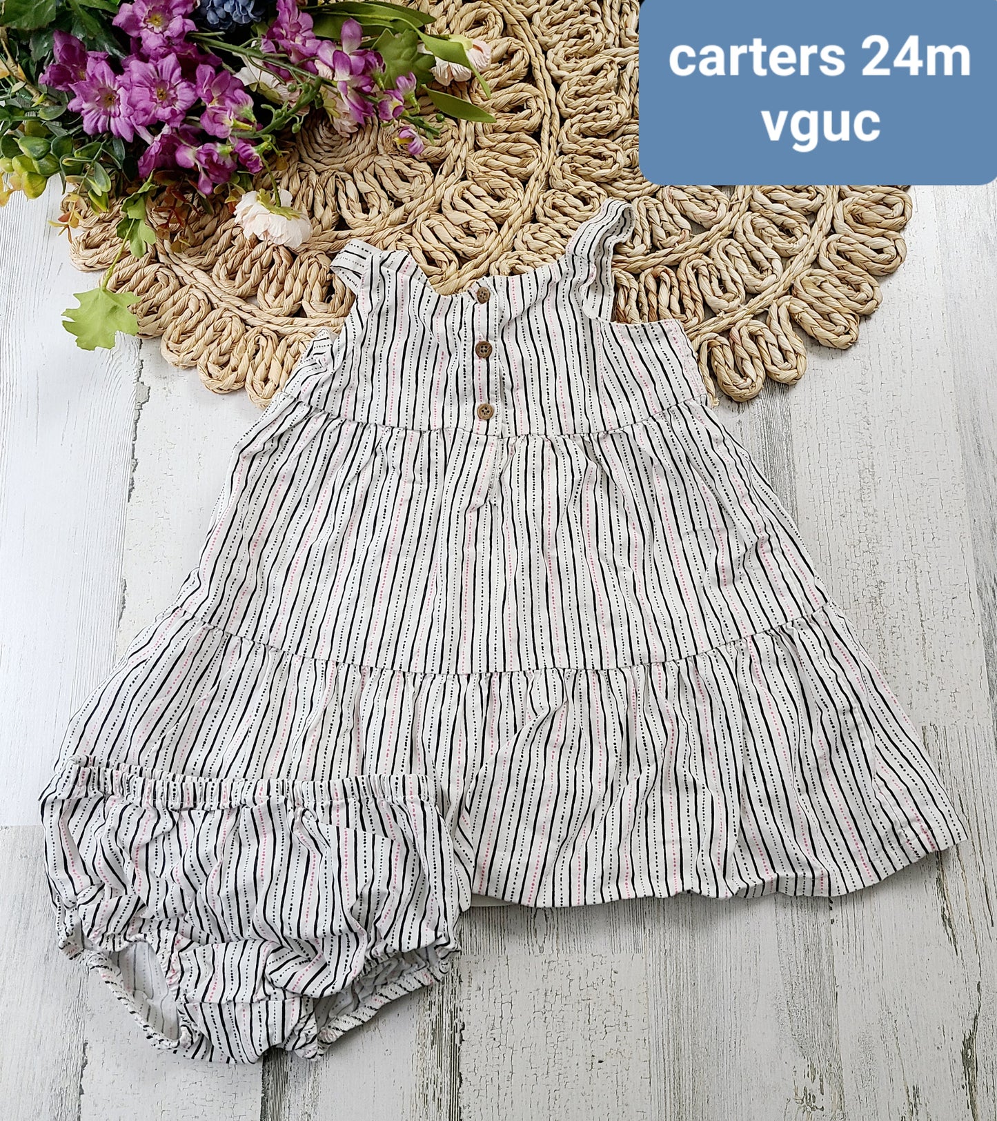 carters dots and stripes dress