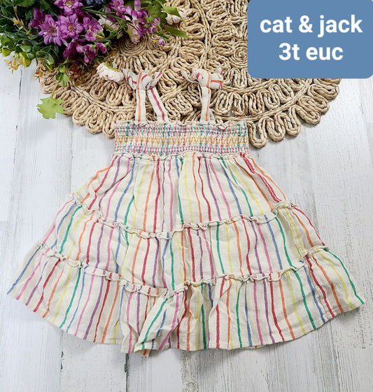 cat & jack vertical stripes 3t