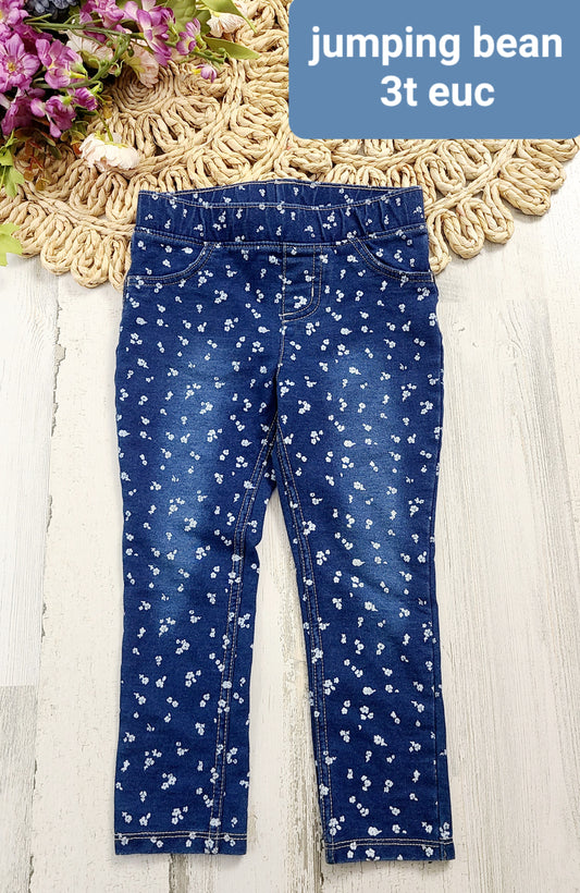 jumping bean floral skinny jeans