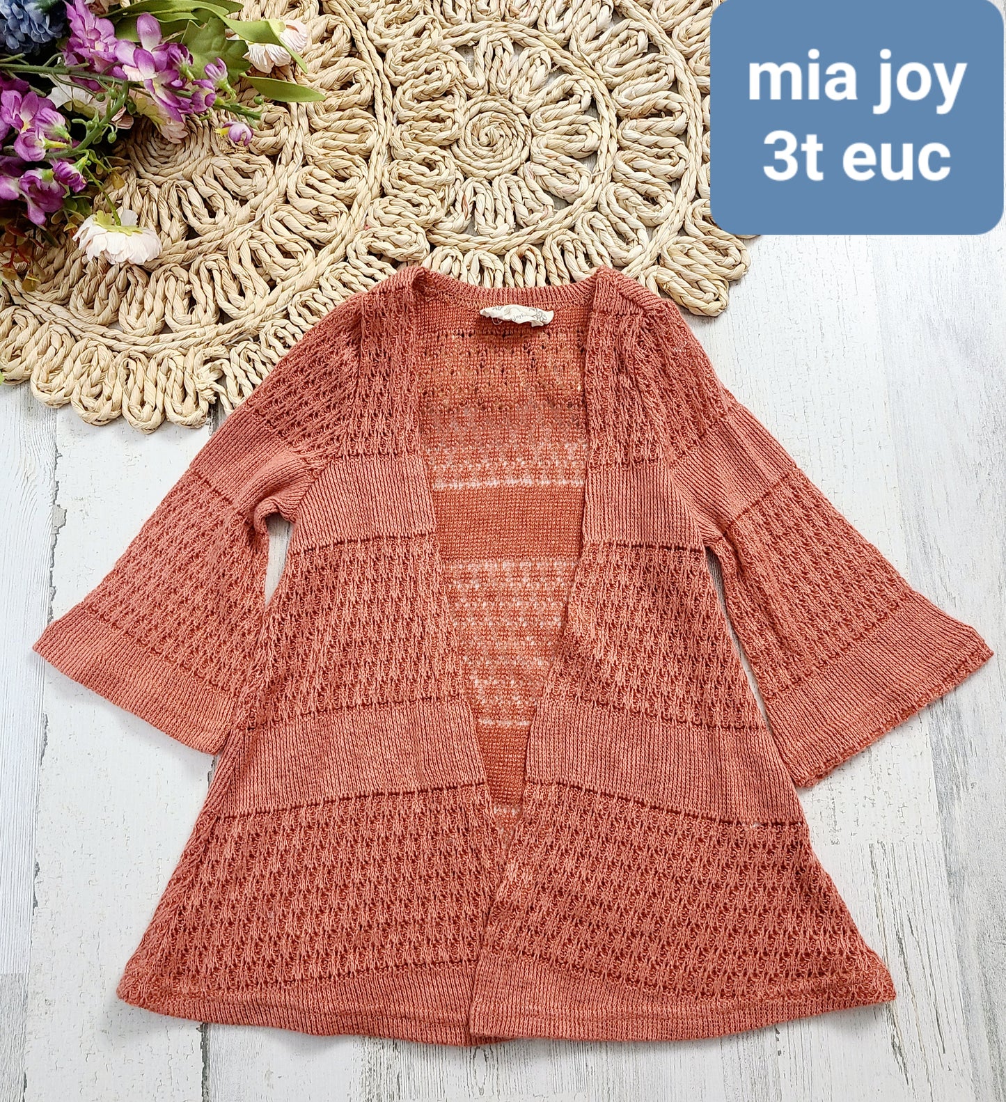 mia joy flare sleeve cardigan