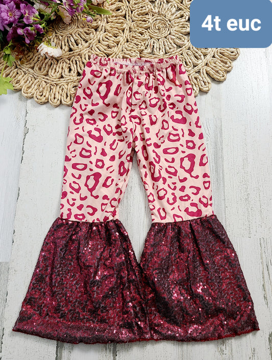4t leopard sparkle flares