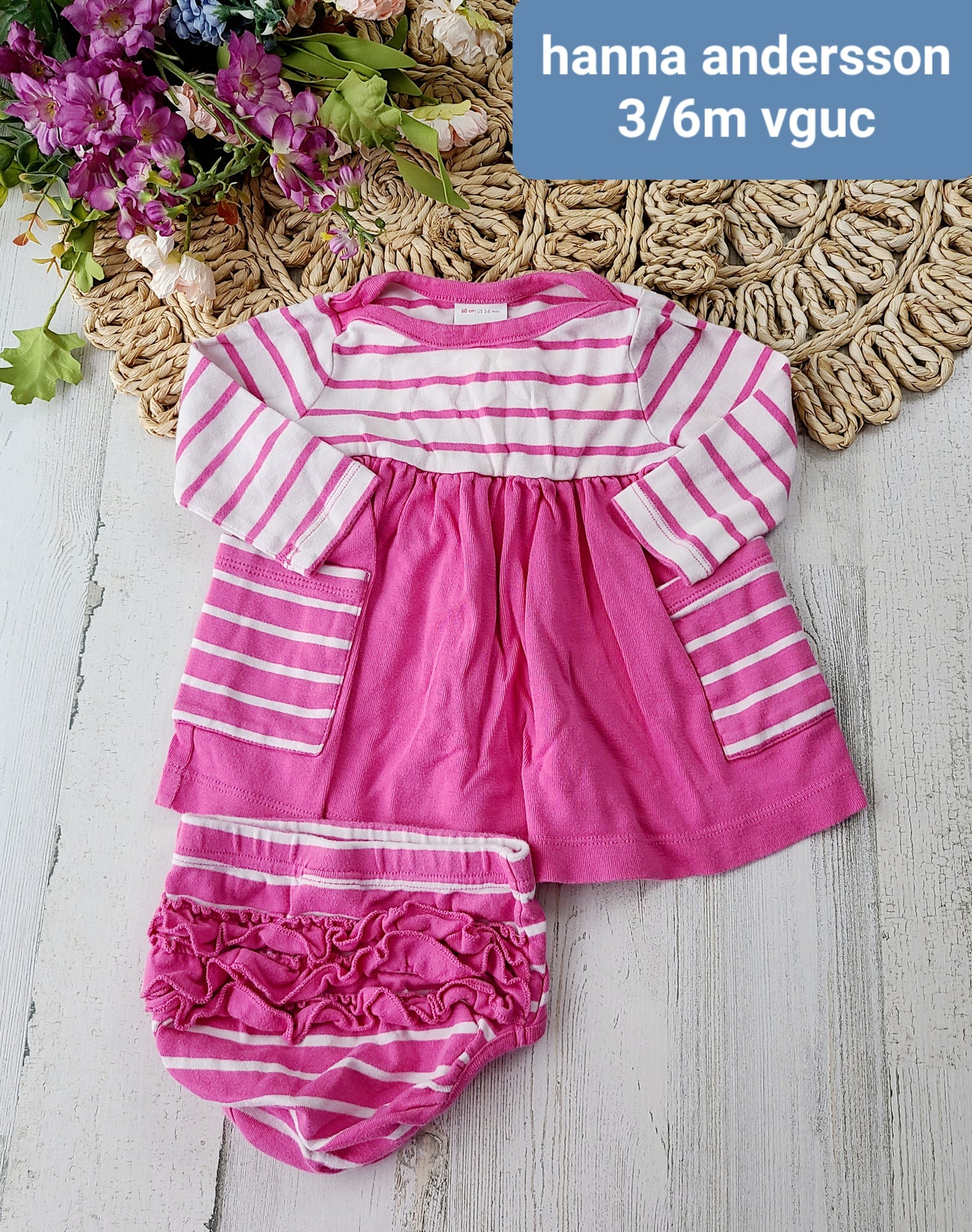 hanna andersson pink white stripe