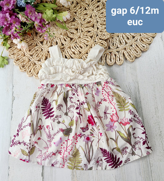 gap 6/12m dress butterflies