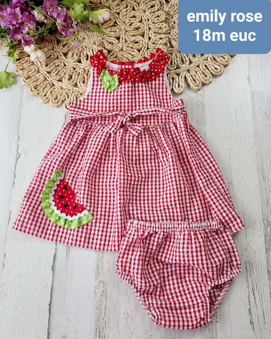 emily rose watermelon plaid