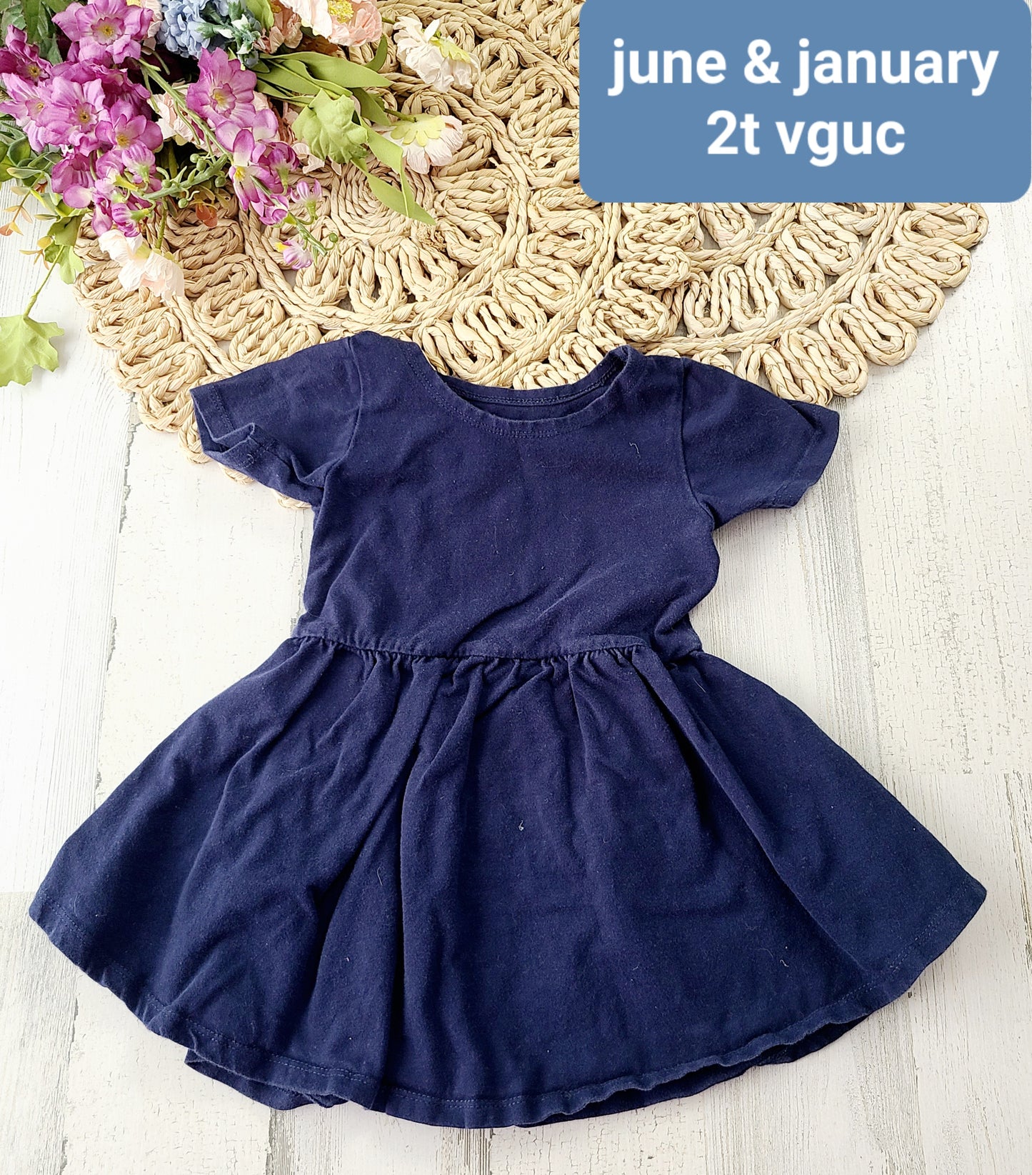 june & january navy dress
