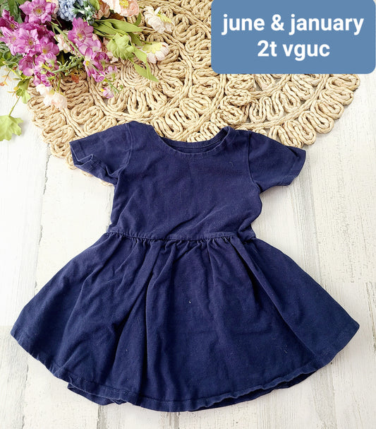 june & january navy dress