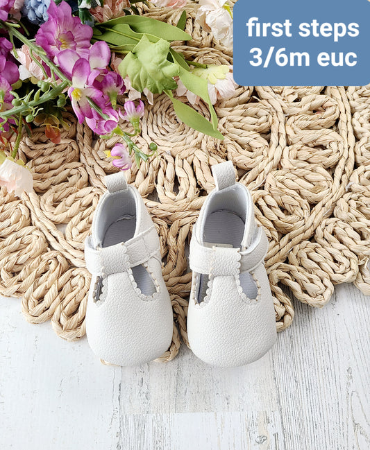 first steps white shoes