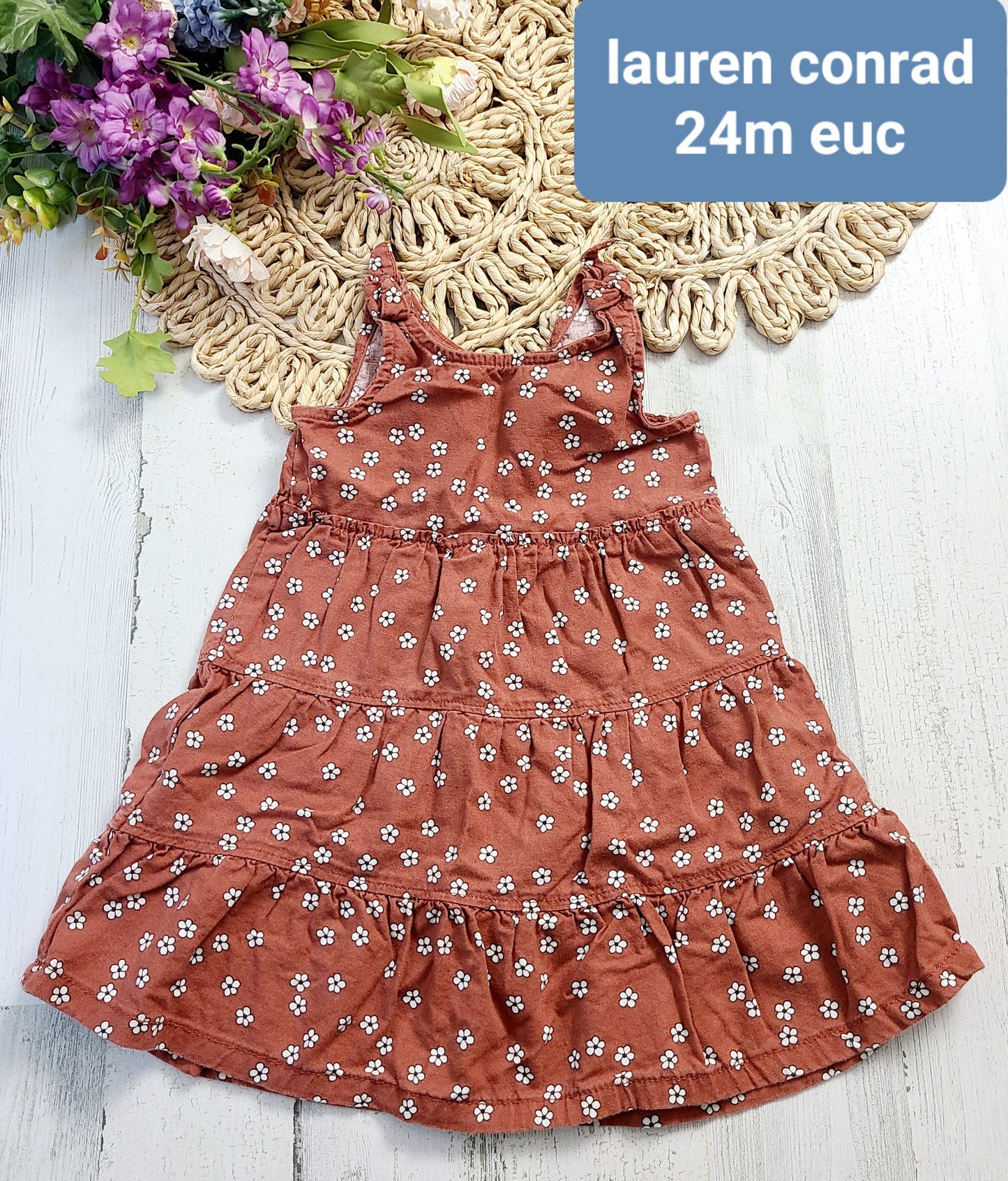 lauren conrad rust dress