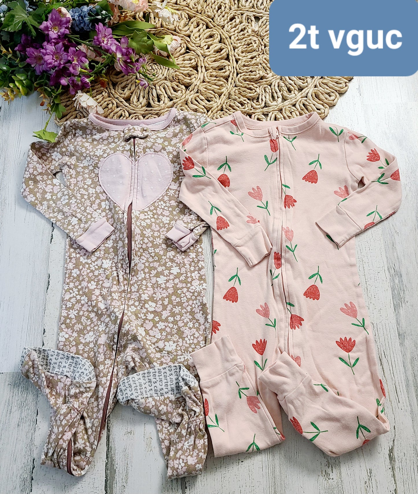 2t flower heart pj