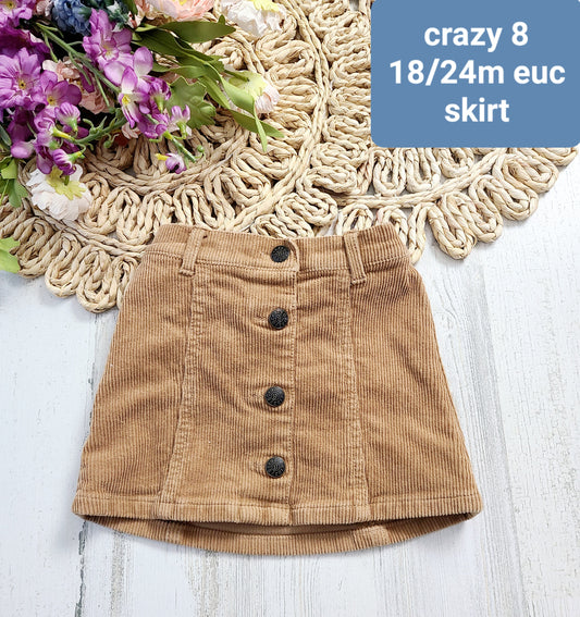 crazy 8 corduroy skirt