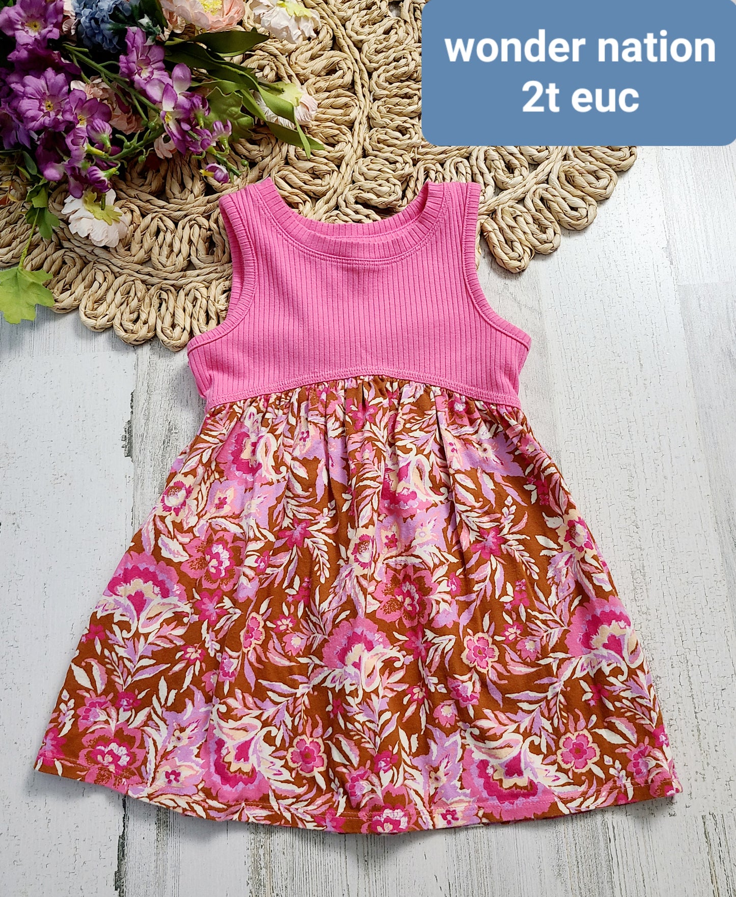 wonder nation pink and floral dress