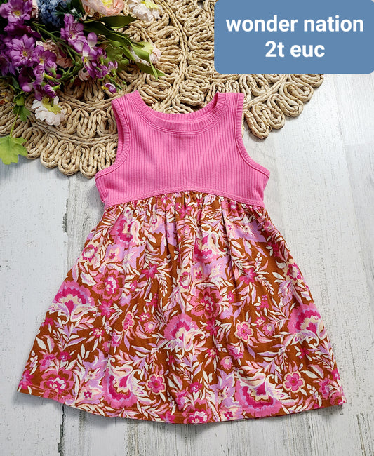 wonder nation pink and floral dress