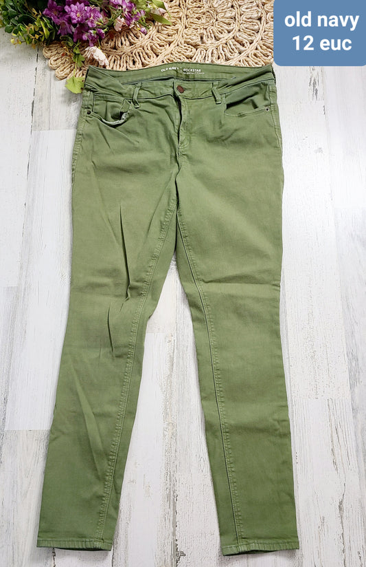 old navy green pants
