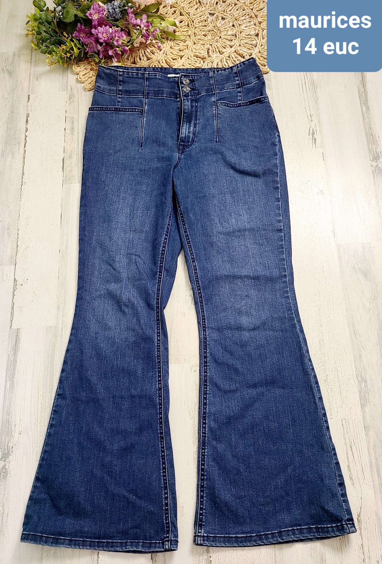 maurices flares 2 buttons 14