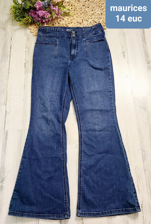 maurices flares 2 buttons 14