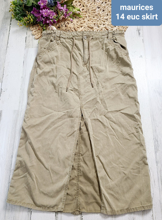 maurices open slit skirt