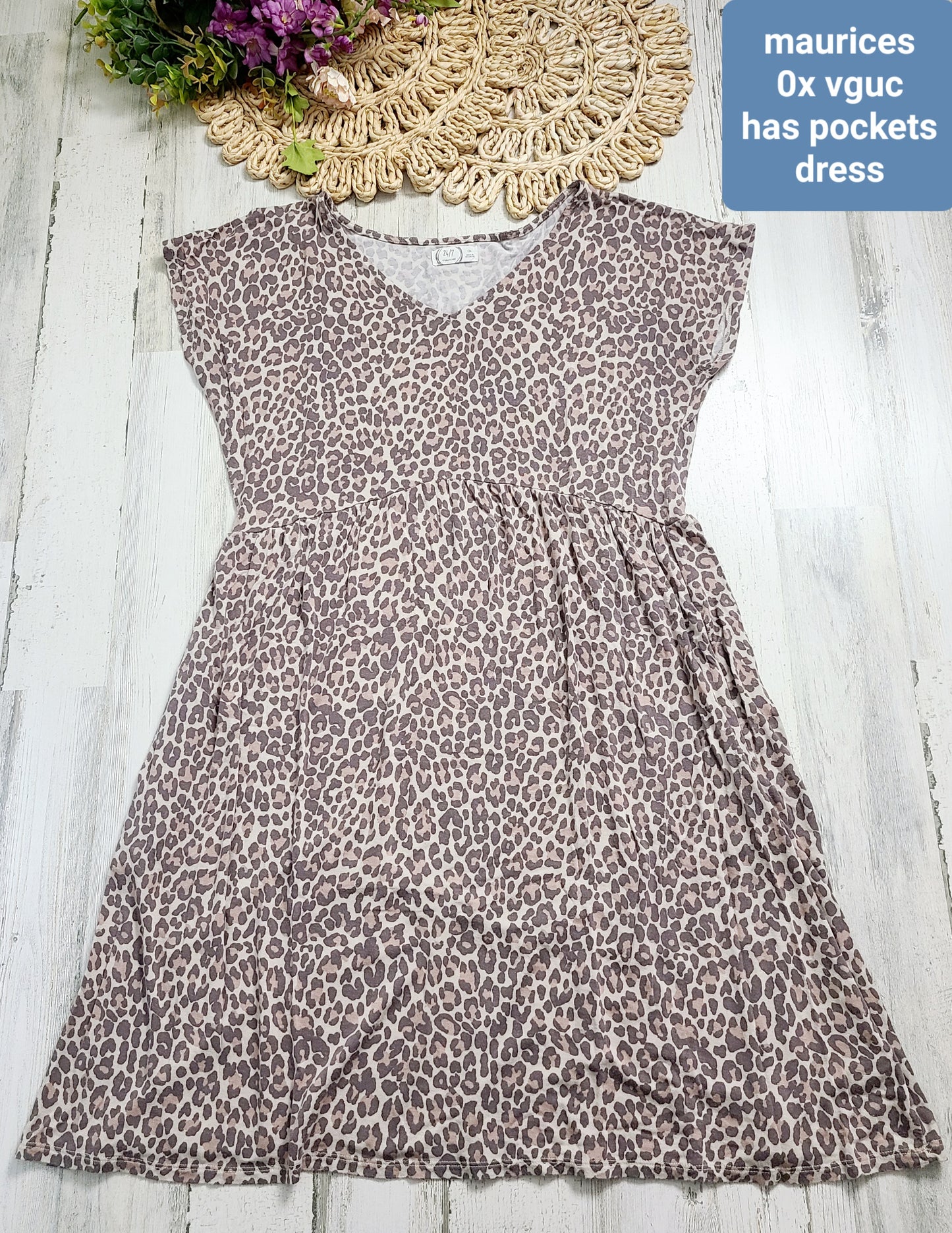 maurices ox leopard dress