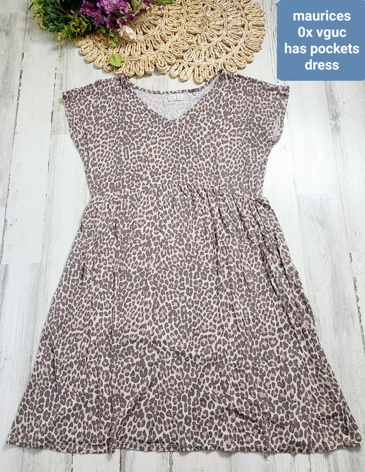maurices ox leopard dress