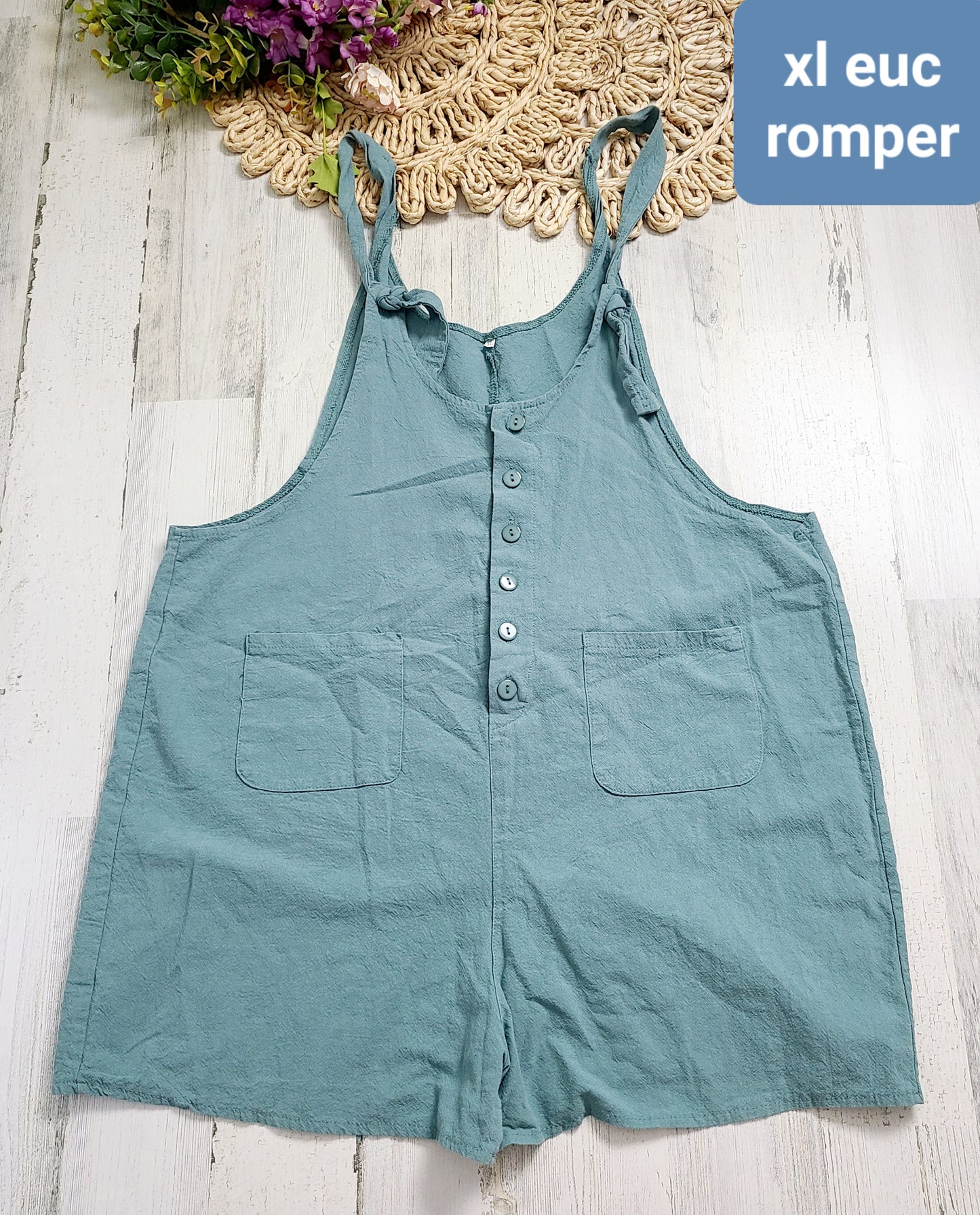 xl blue romper