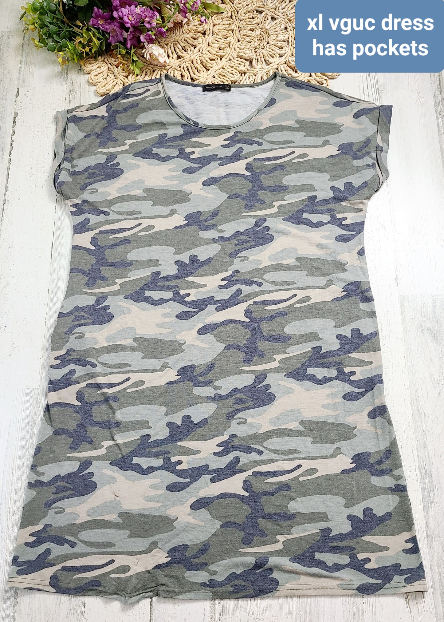 camo pocket dress