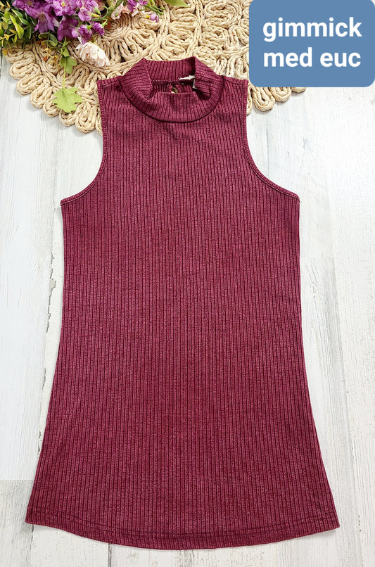 gimmick high neck tank