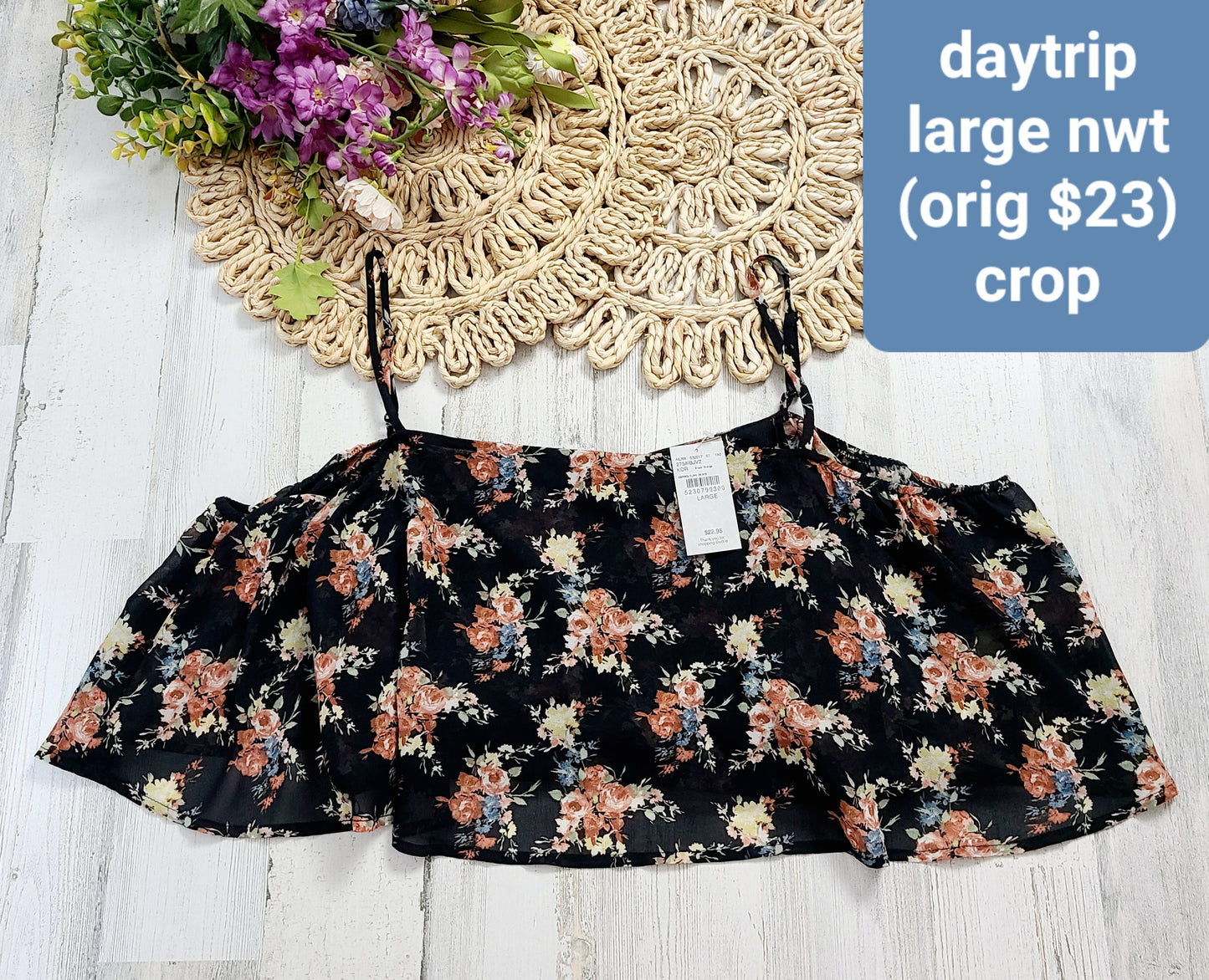 new daytrip crop cold shoulder top