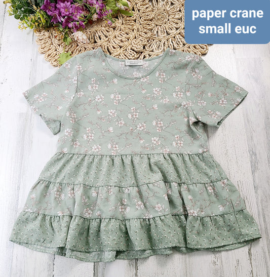 paper crane peplum