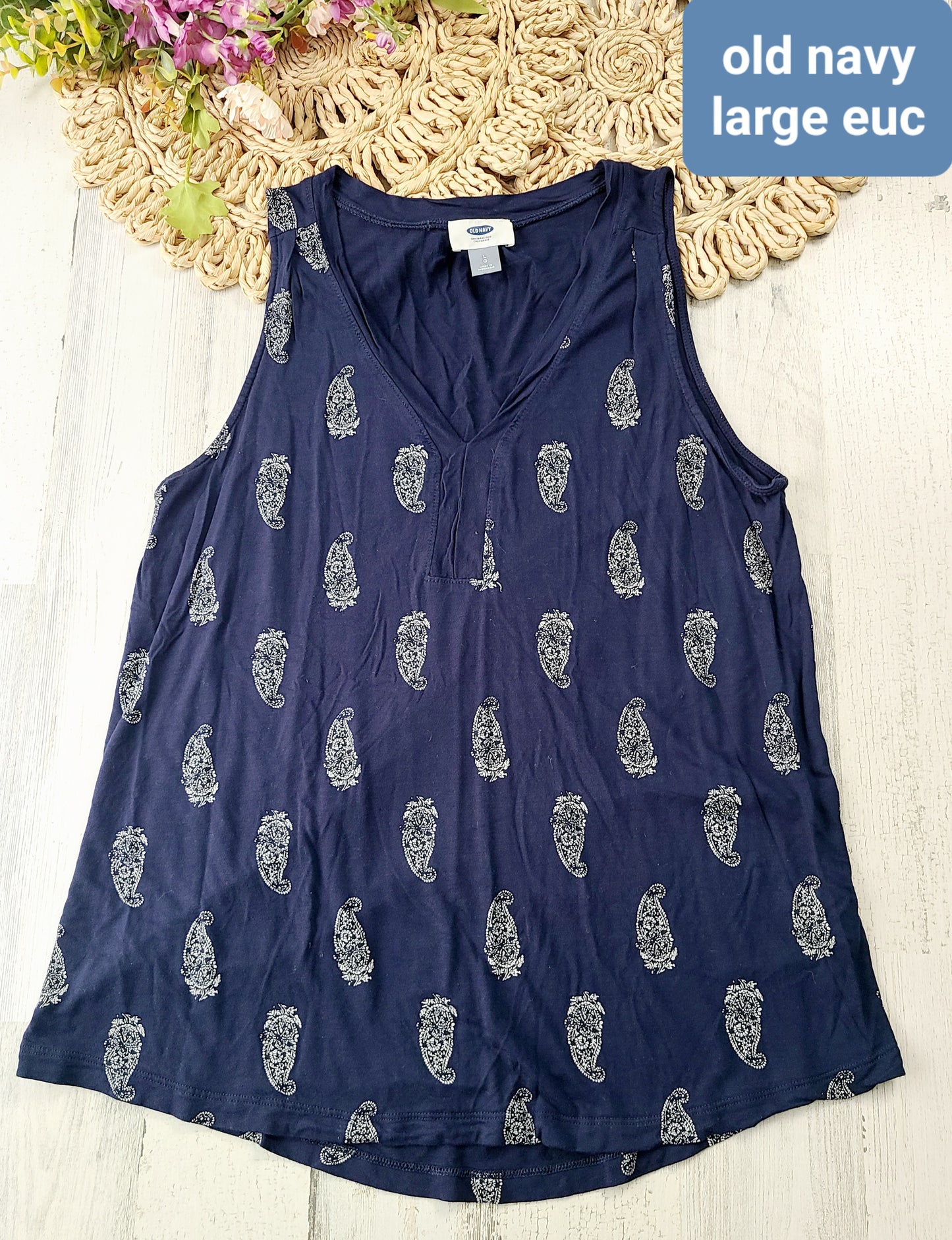 old navy paisley tank