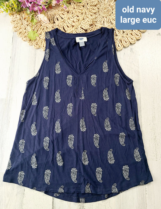 old navy paisley tank