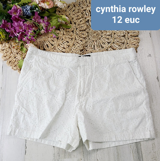 cynthia rowley white shorts