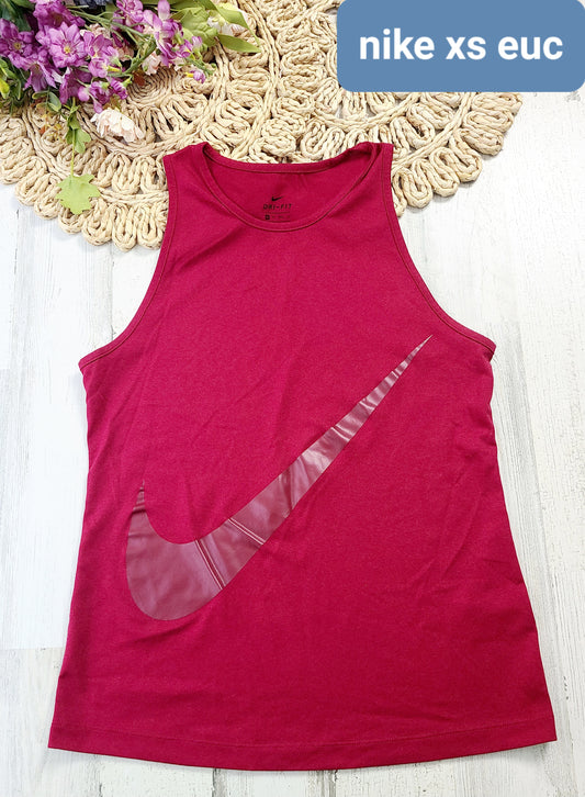 nike dark pink tank