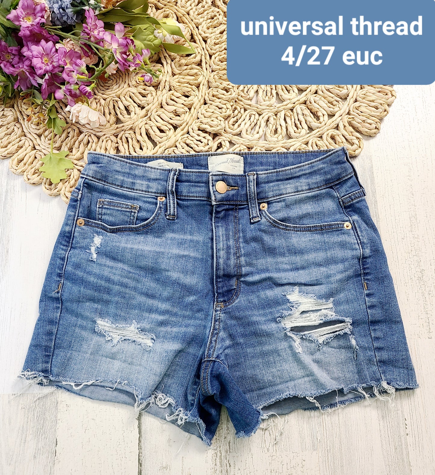 universal thread cutoff shorts
