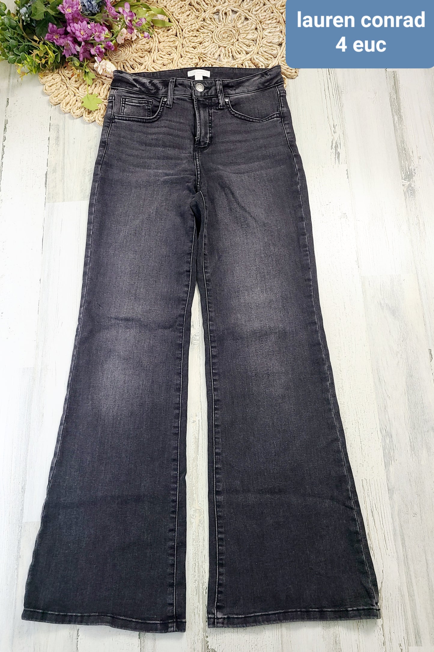 lauren conrad gray jeans flare