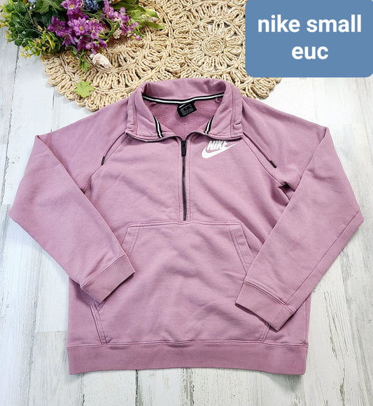 nike pink quarter zip