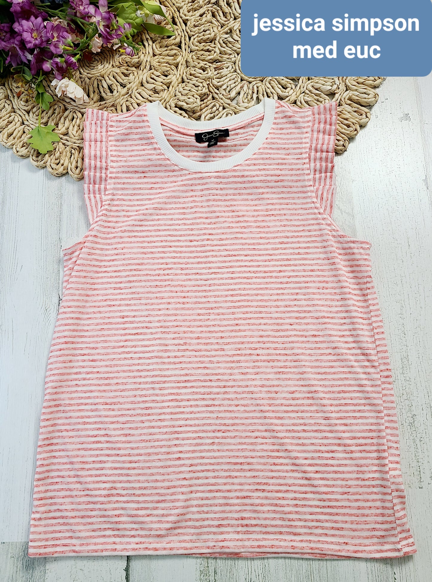 jessica simpson ruffle tank