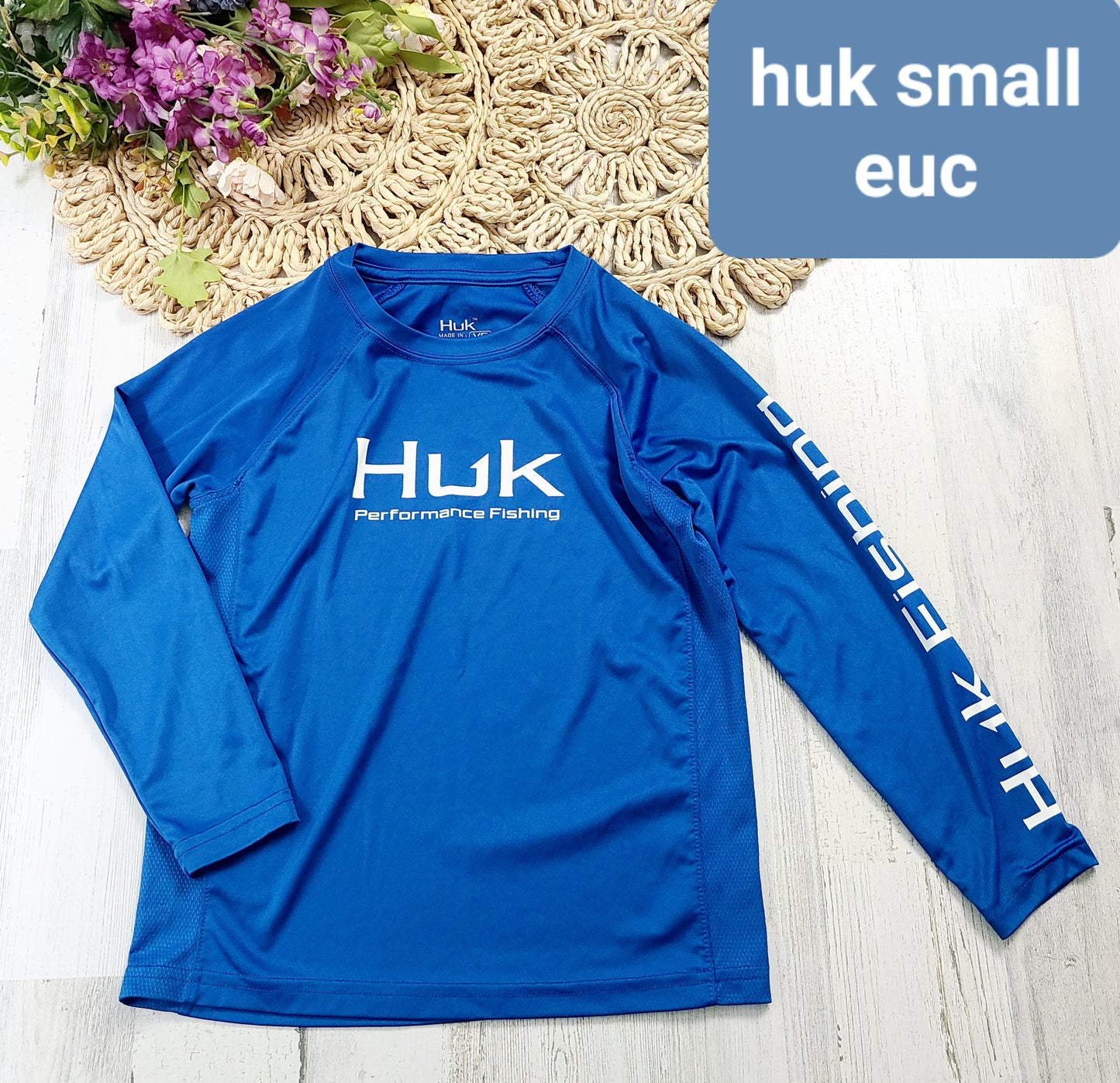 huk blue long sleeve