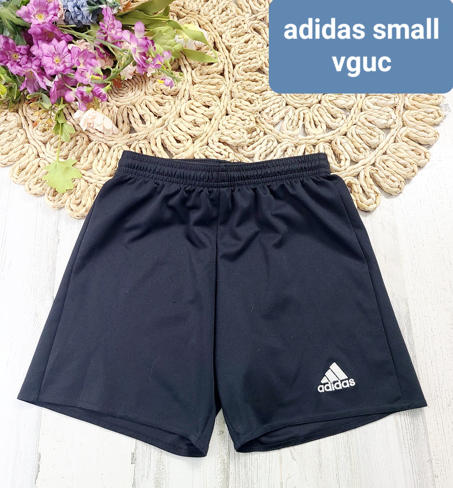 adidas boys black shorts