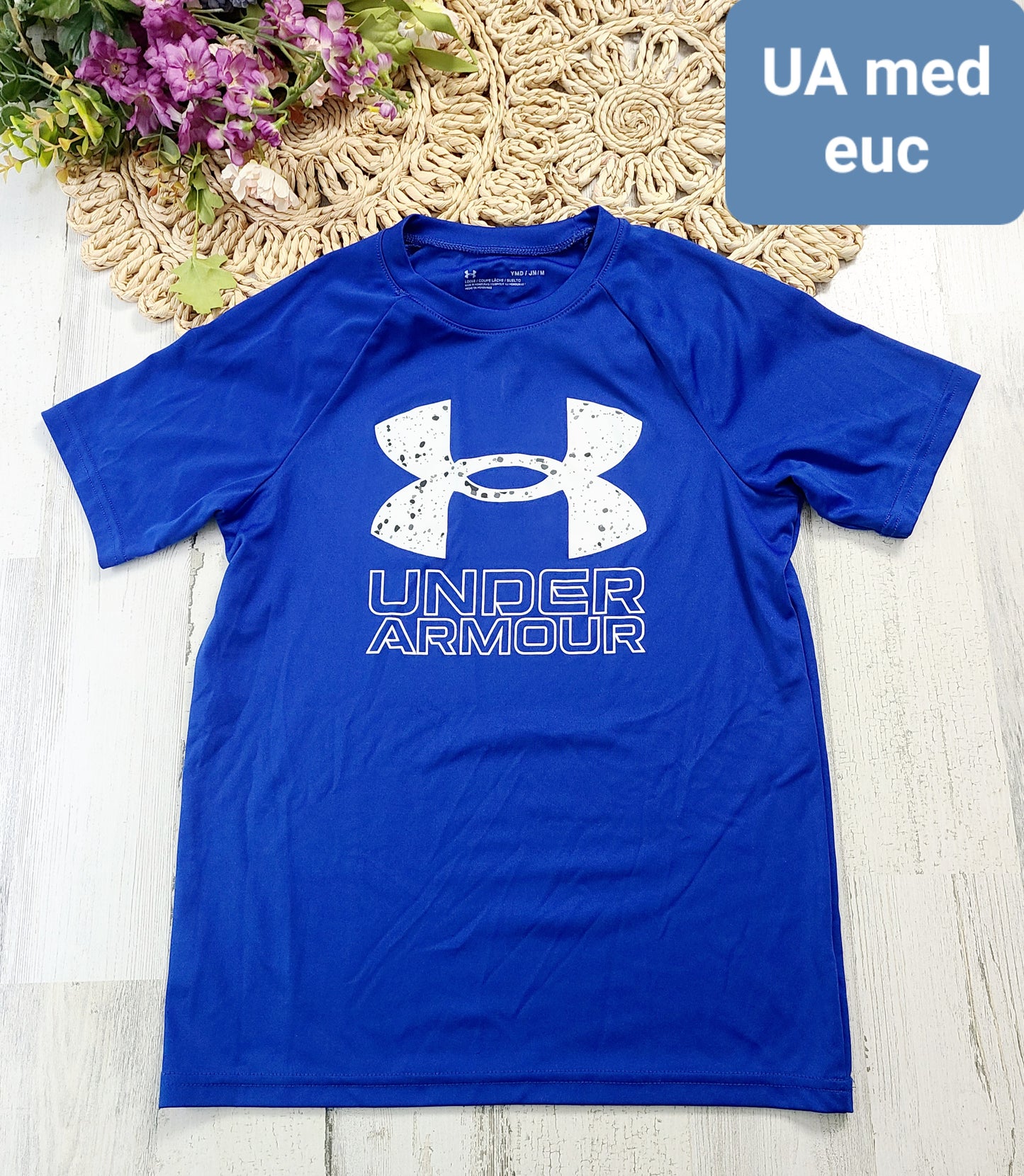 ua blue 10/12y shirt