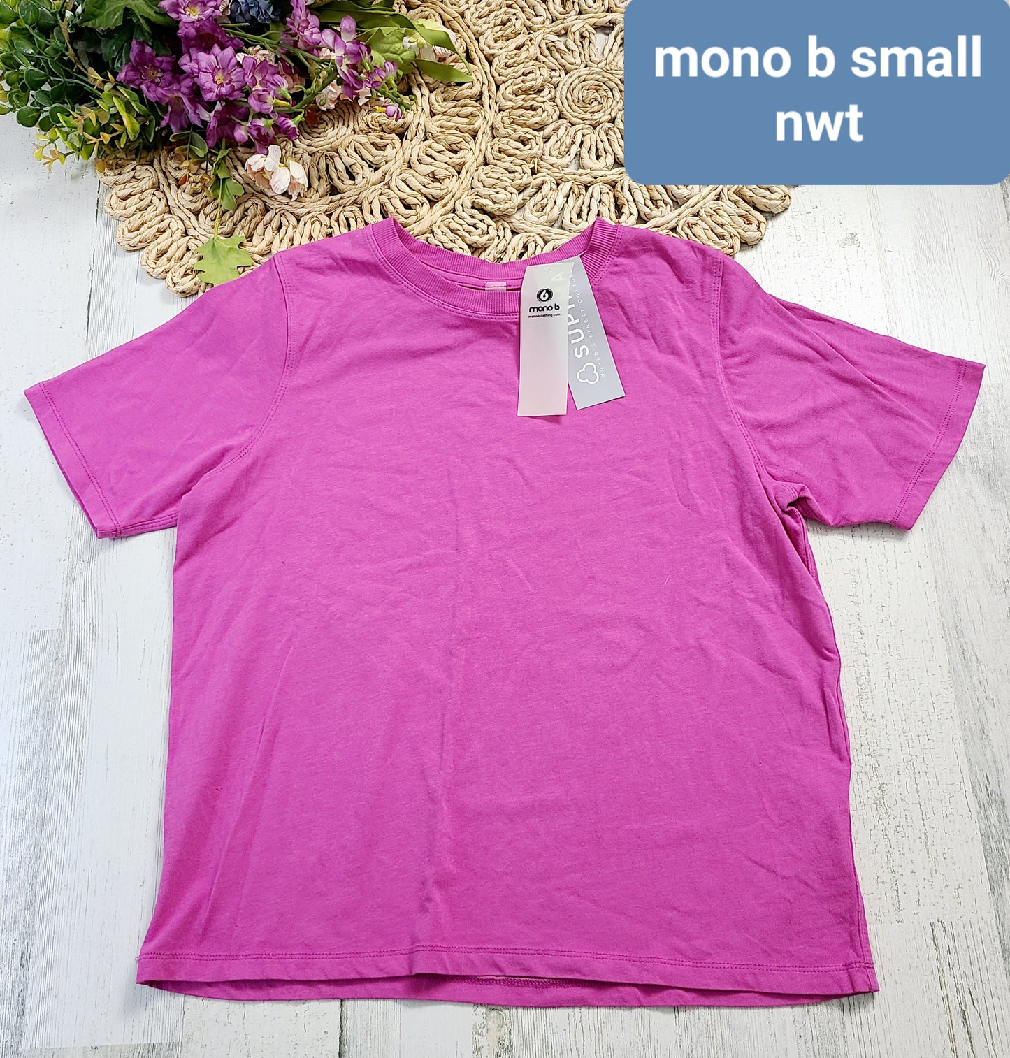 new mono b pink tee
