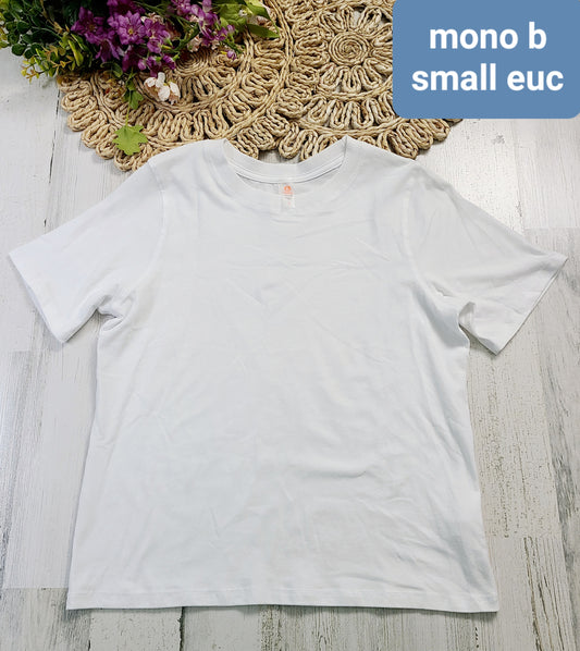 mono b white tee small