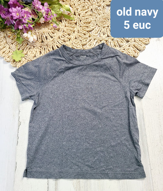 old navy gray active tee boys