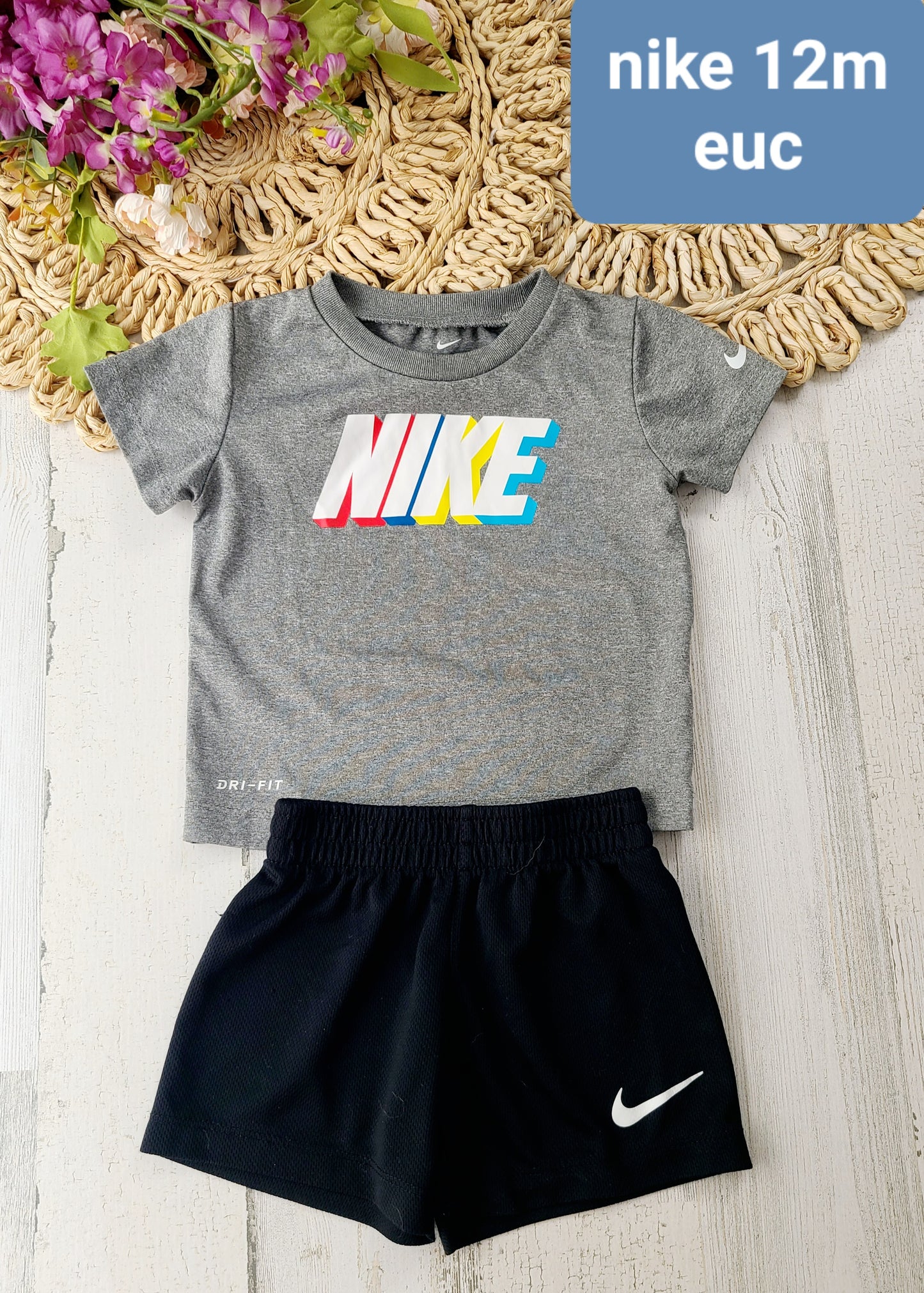 12m nike top and shorts