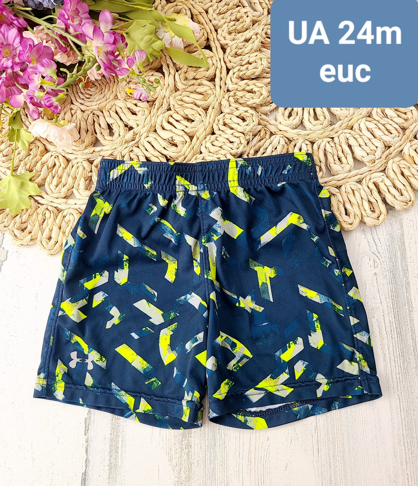 ua speckled shorts 24m