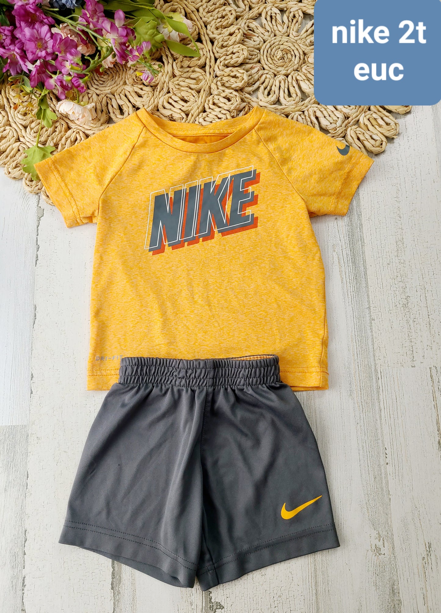 nike orange and gray set