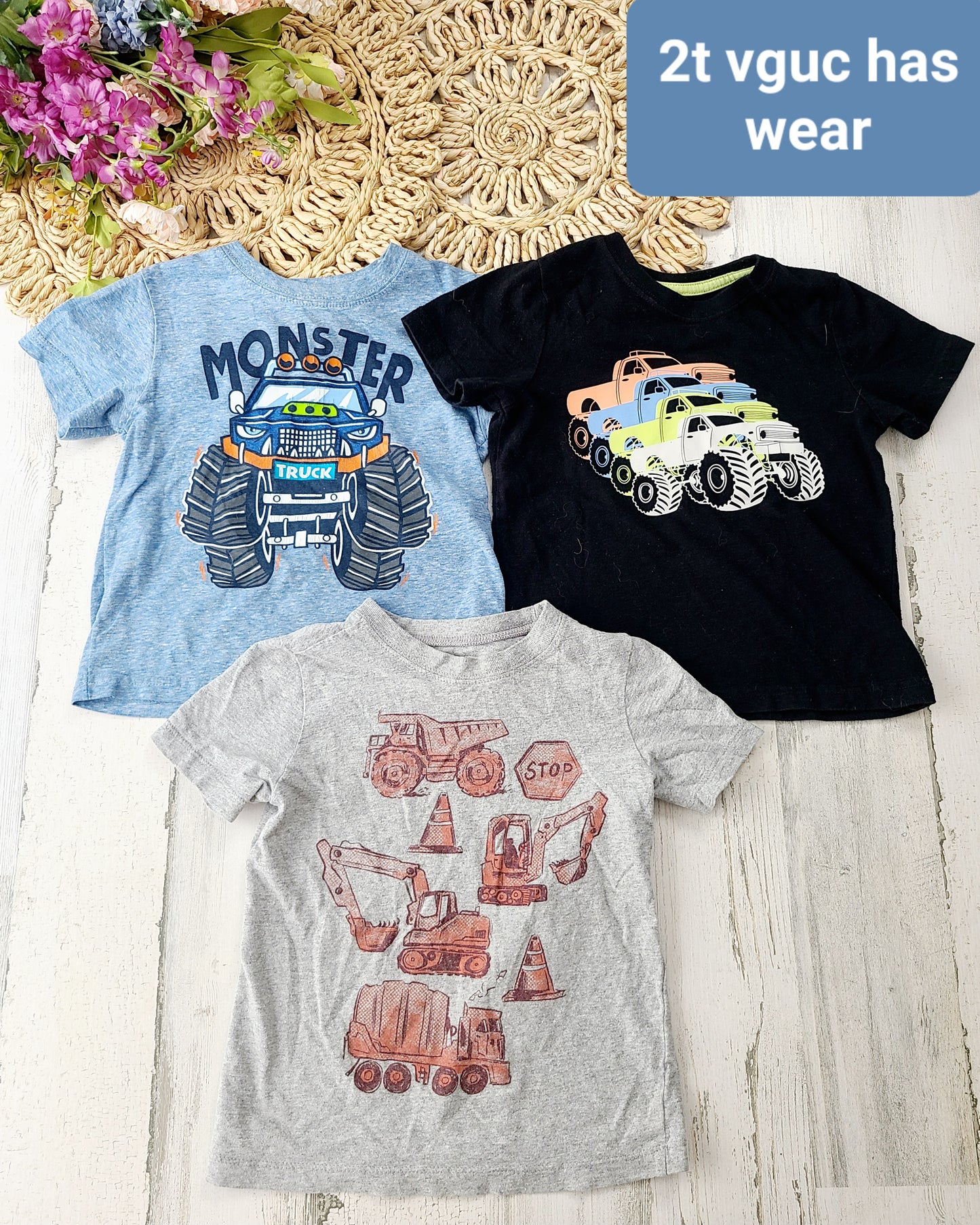monster trucks and construction