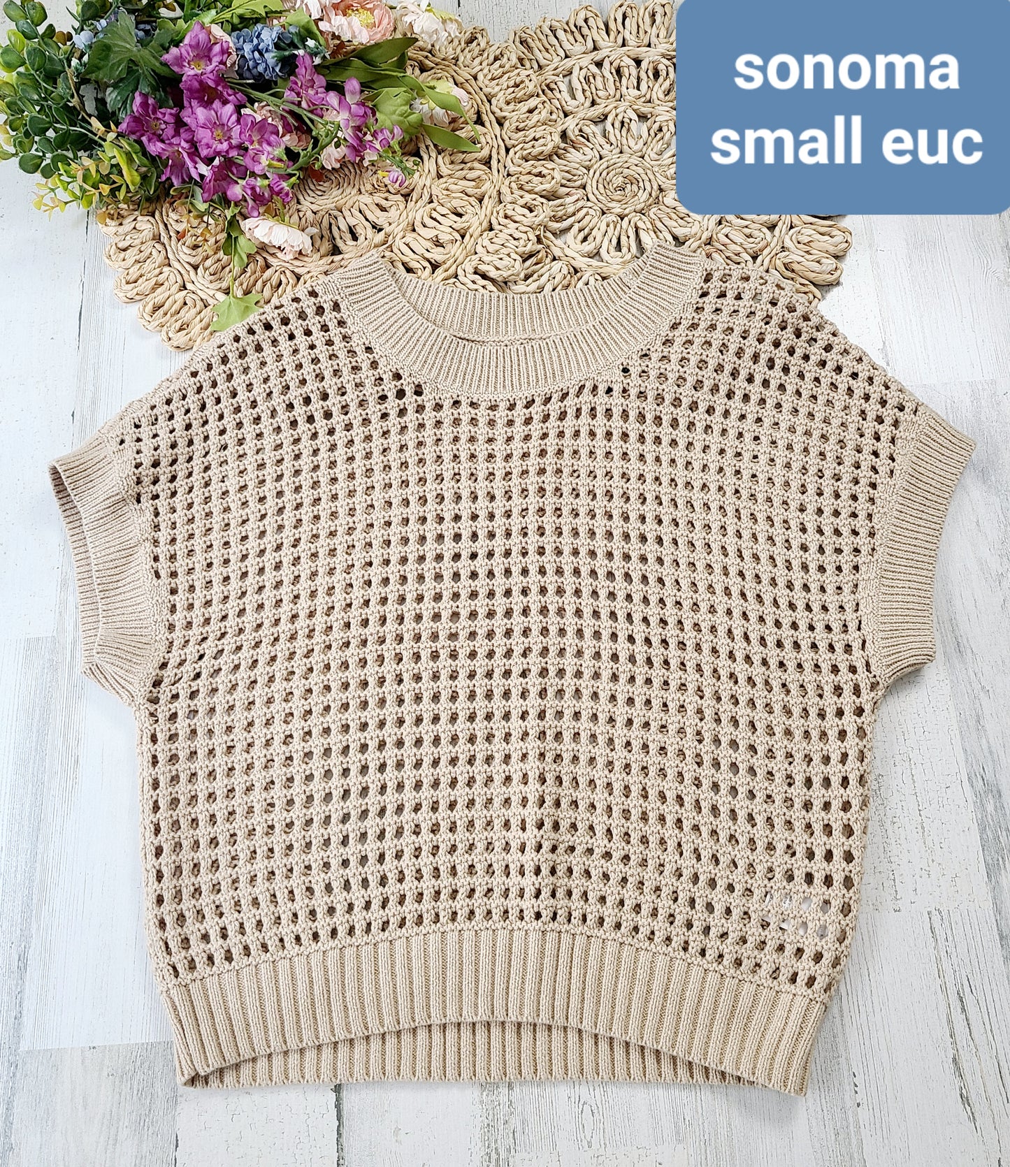 sonoma knit tan top